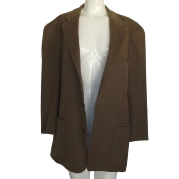 MCKENZIE TRIBE Sport Coat, 46R, Olive Green, Wool/Cashmere, Leather trim - Picture 9 of 12